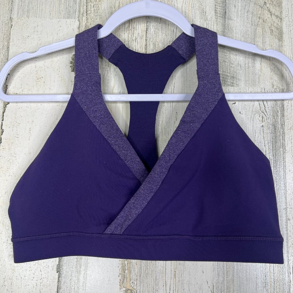 Lululemon 10 Womens Sports‎ Bra - Purple Yoga Activewear Athleisure